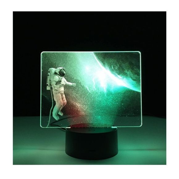 Colorful Sci-Fi Outspace Astronaut Two Tone LED Light for Child Birthday - Picture 1 of 9